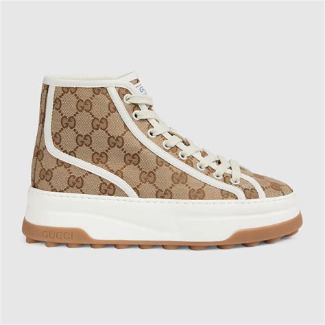 Women's GG sneaker in beige and ebony Original GG 